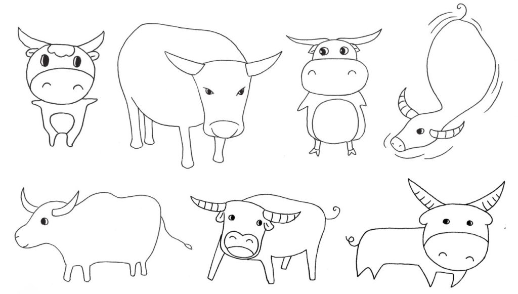 水牛简笔画