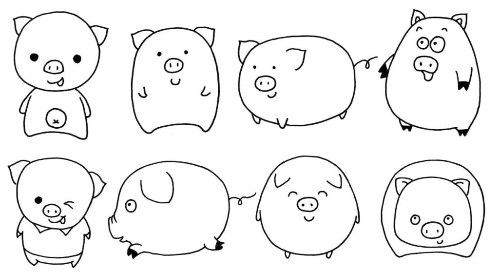 猪简笔画