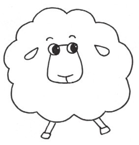 绵羊简笔画