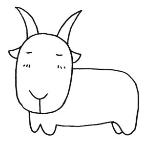 山羊简笔画