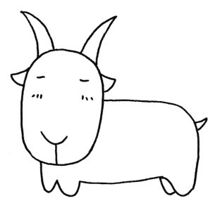 山羊简笔画