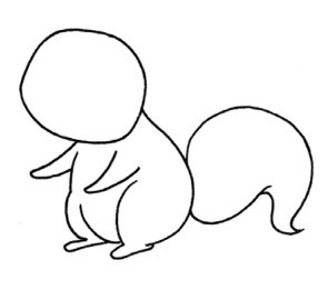 松鼠简笔画