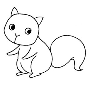松鼠简笔画