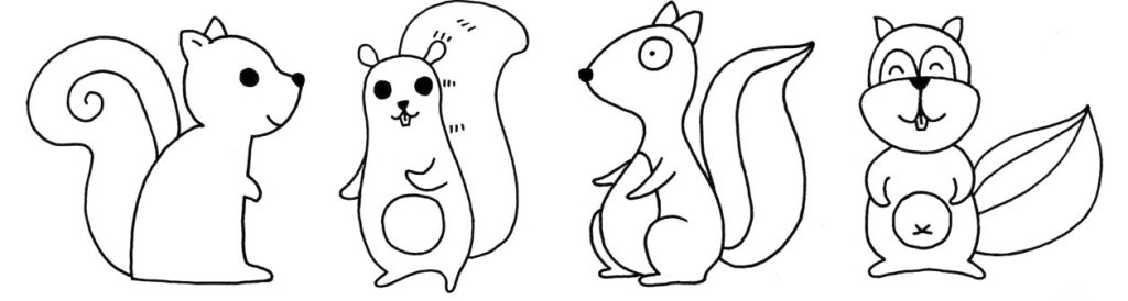 松鼠简笔画