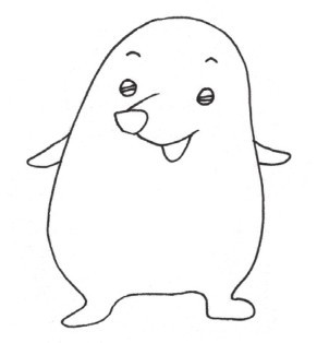 鼹鼠简笔画