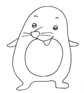 鼹鼠简笔画