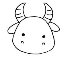 驼牛简笔画