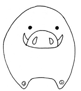 野猪简笔画