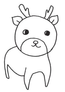 鹿简笔画