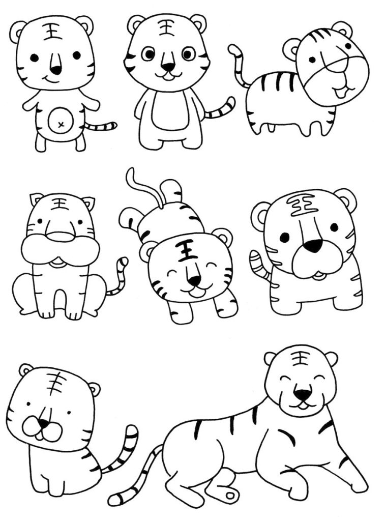 老虎简笔画