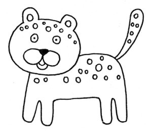 豹子简笔画