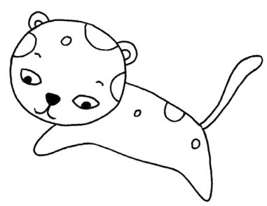 豹子简笔画