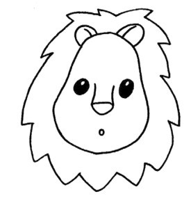 狮子简笔画