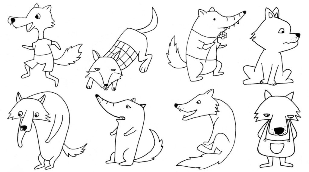 狼简笔画