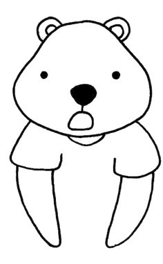 北极熊简笔画