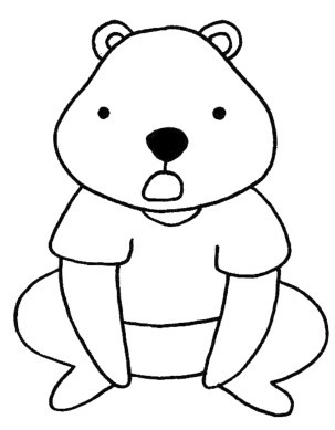 北极熊简笔画