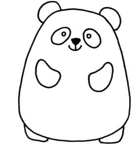 大熊猫简笔画