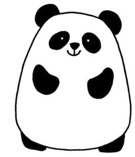 大熊猫简笔画