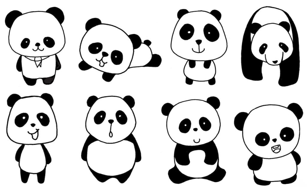 大熊猫简笔画