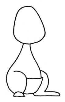 袋鼠简笔画