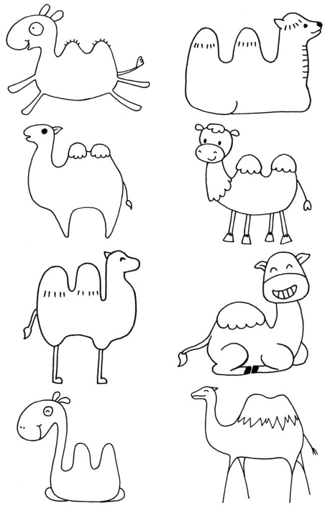 骆驼简笔画