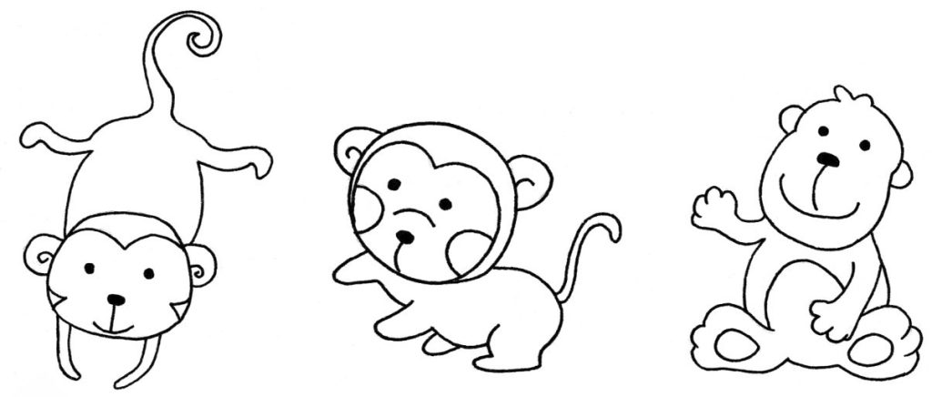 猴子简笔画