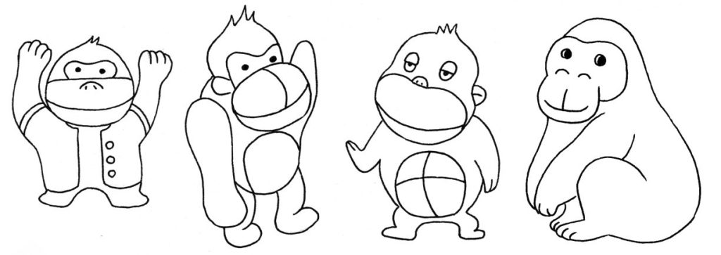 猩猩简笔画