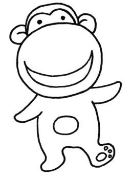 猩猩简笔画