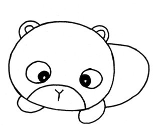 浣熊简笔画