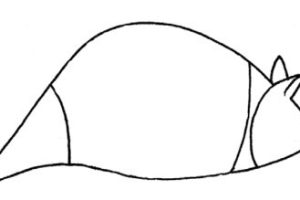 穿山甲简笔画