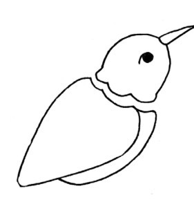 蜂鸟简笔画