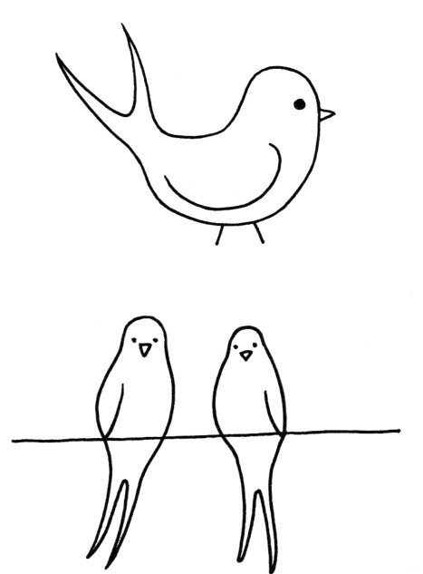 燕子简笔画