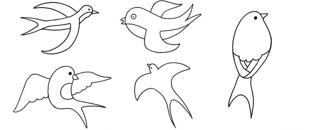 燕子简笔画