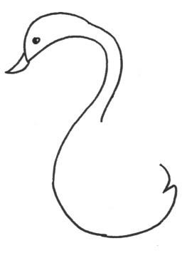 天鹅简笔画