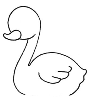 天鹅简笔画