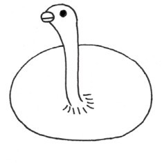 鸵鸟简笔画